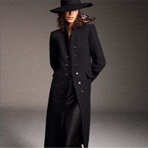 Zara Manteco Long Wool blend Coat. Limited Edition
